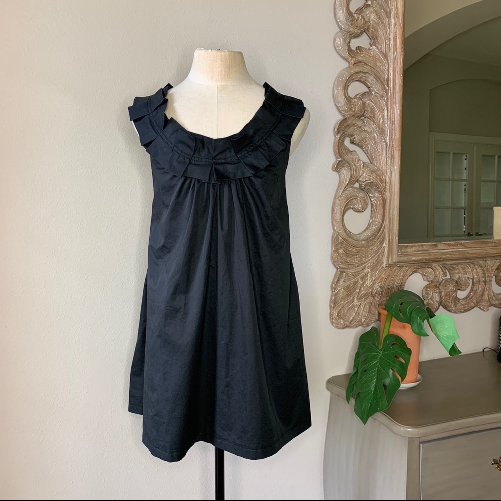 Zara Midnight Black Ruffle Dress